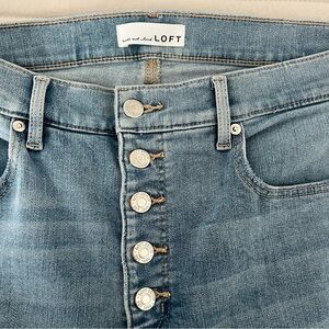 LOFT High Rise Light Blue Jeans